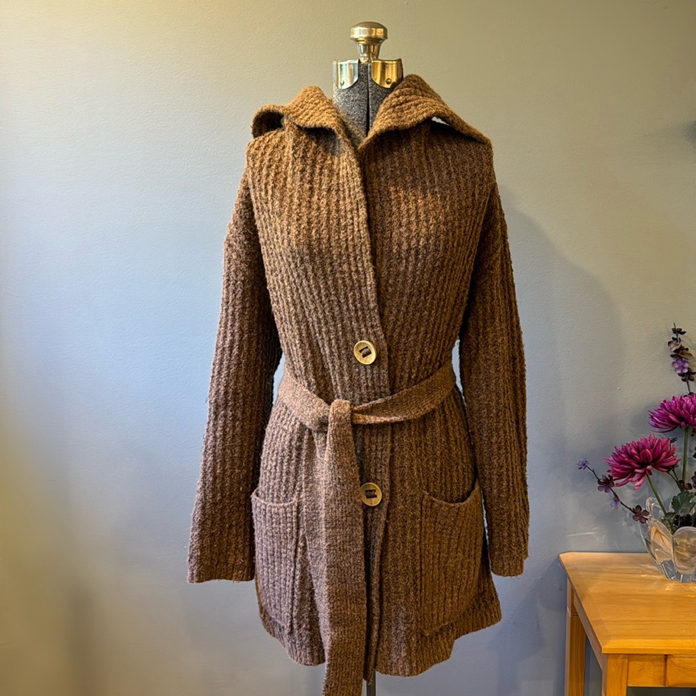 Free People Nubby Wool-blend Cardigan
